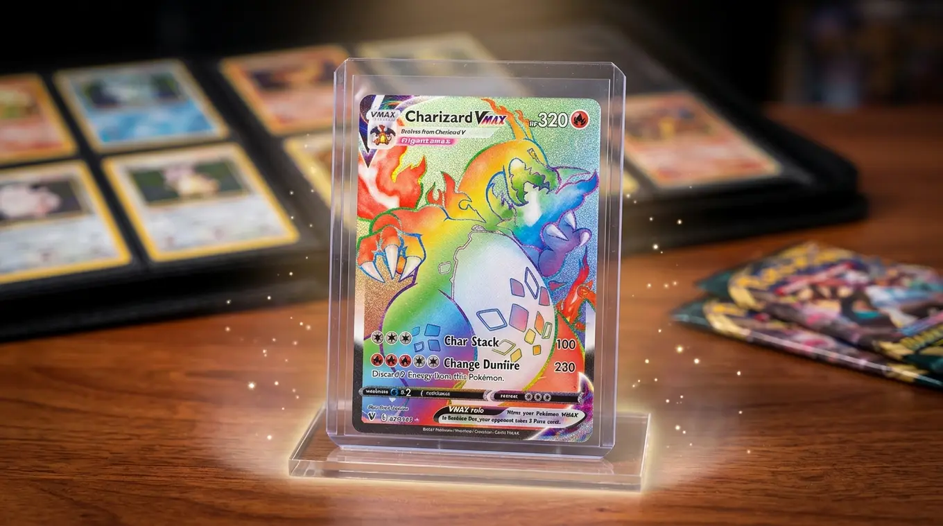 Pokémon kaarten waarde Charizard VMAX Rainbow