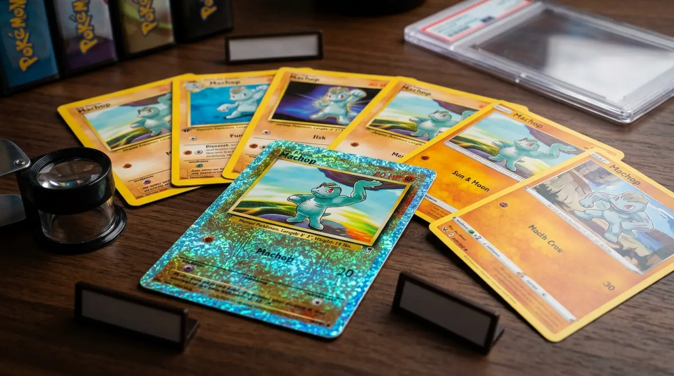 Machop Pokémon kaart waarde